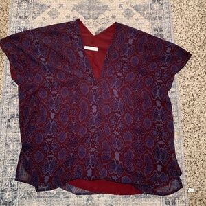 Karlie Timber Snake Print V-Neck Top